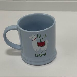 Blue Llama Mug Holiday Cup